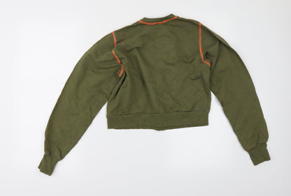 Womens UK Size 6 ASOS Green Pullover Sweatshirt