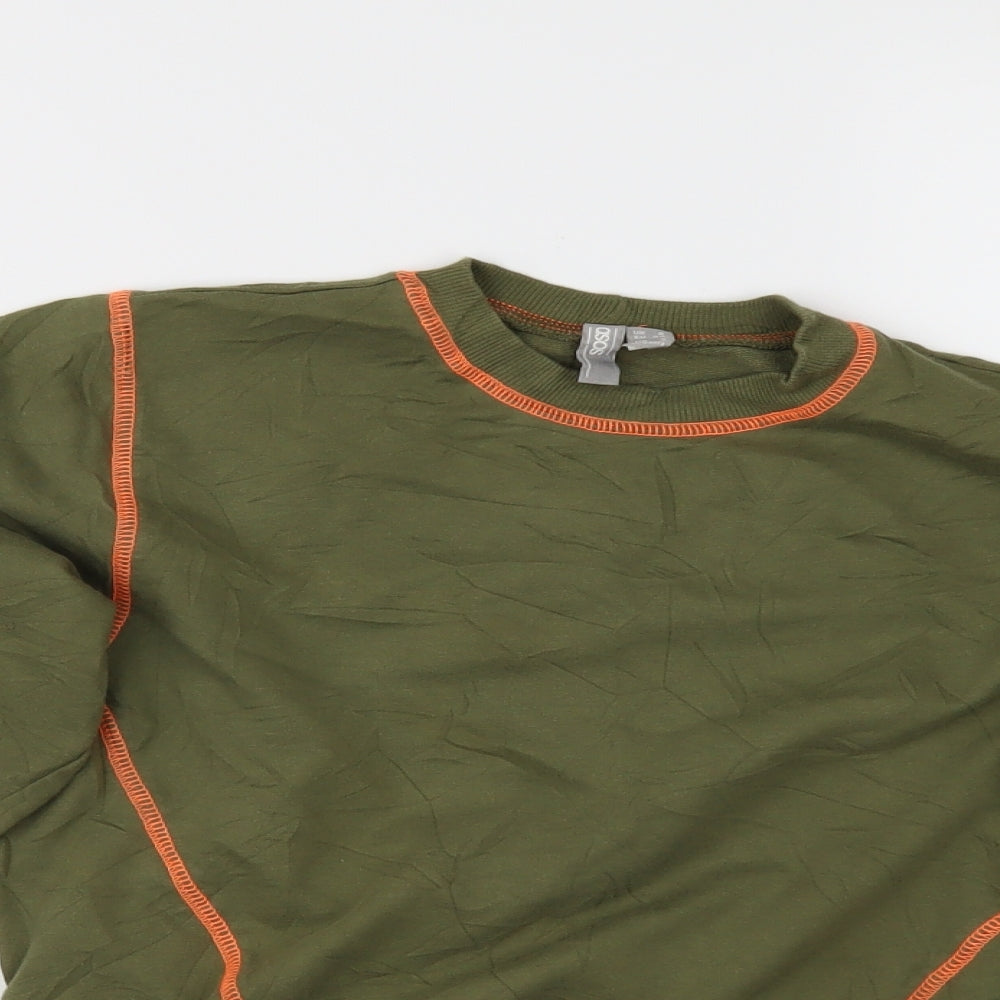 Womens UK Size 6 ASOS Green Pullover Sweatshirt