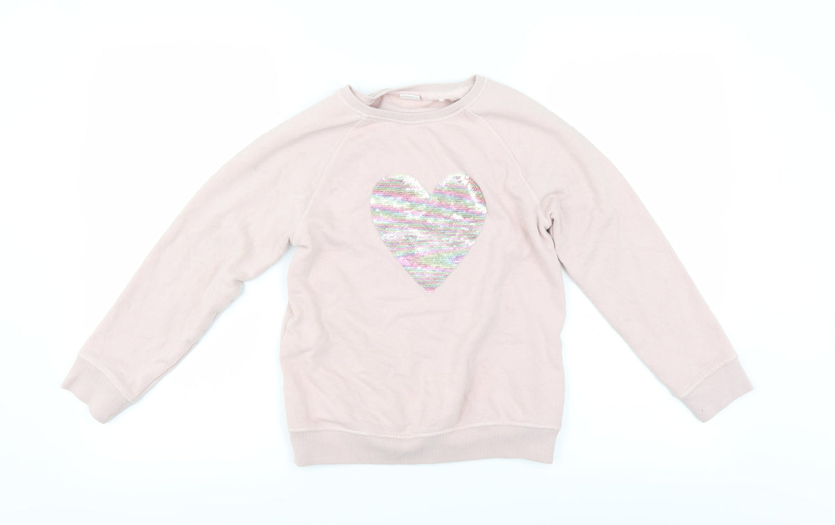 Next Girls Pink   Pullover Sweatshirt Size 10 Years