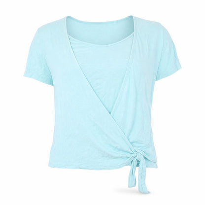 Womens UK Size 18 Lakeland Blue Basic T-Shirt