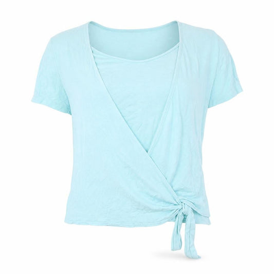 Womens UK Size 18 Lakeland Blue Basic T-Shirt