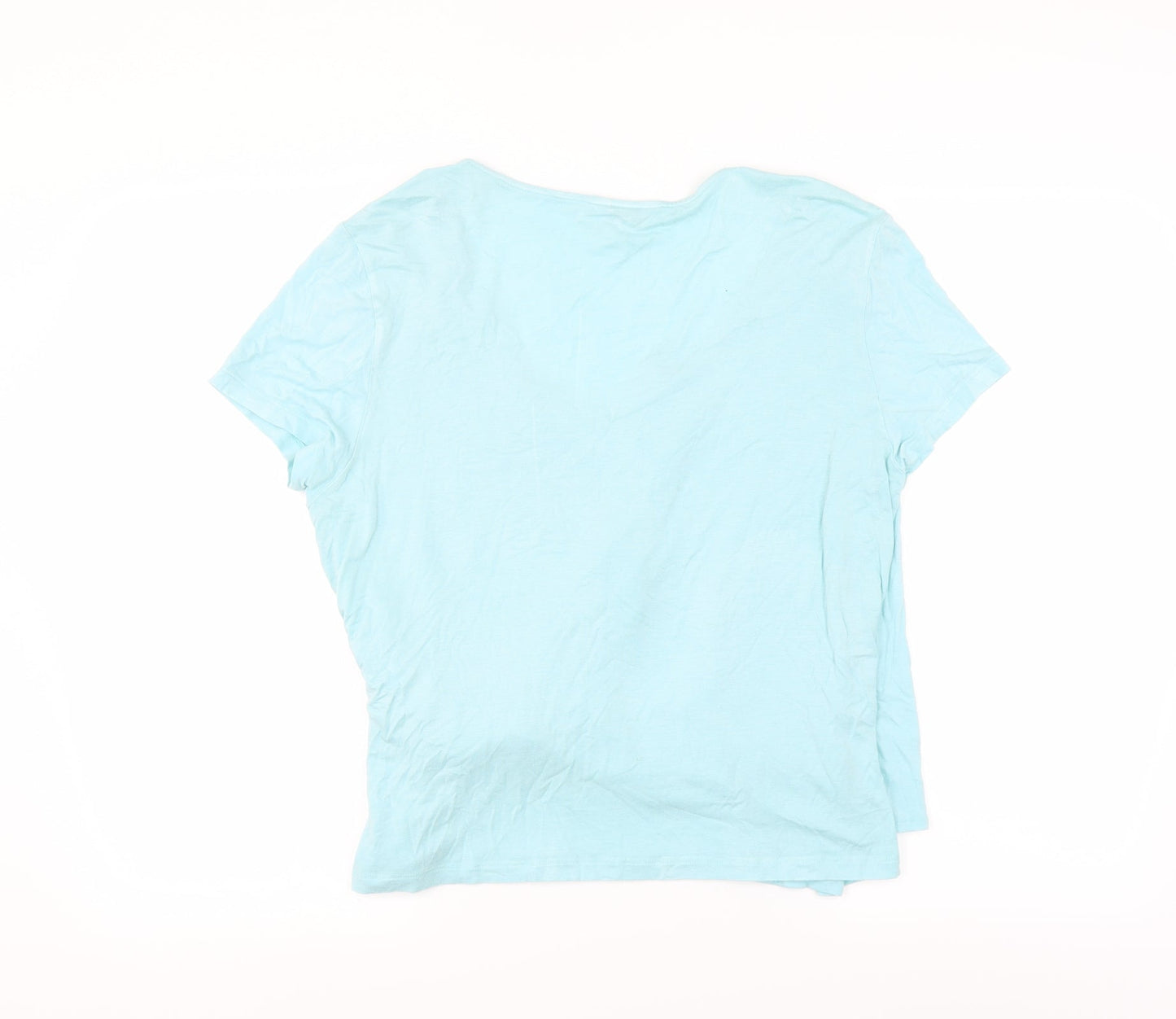 Lakeland Womens Blue   Basic T-Shirt Size 18