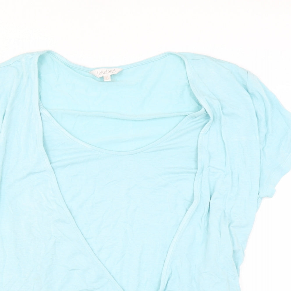 Lakeland Womens Blue   Basic T-Shirt Size 18
