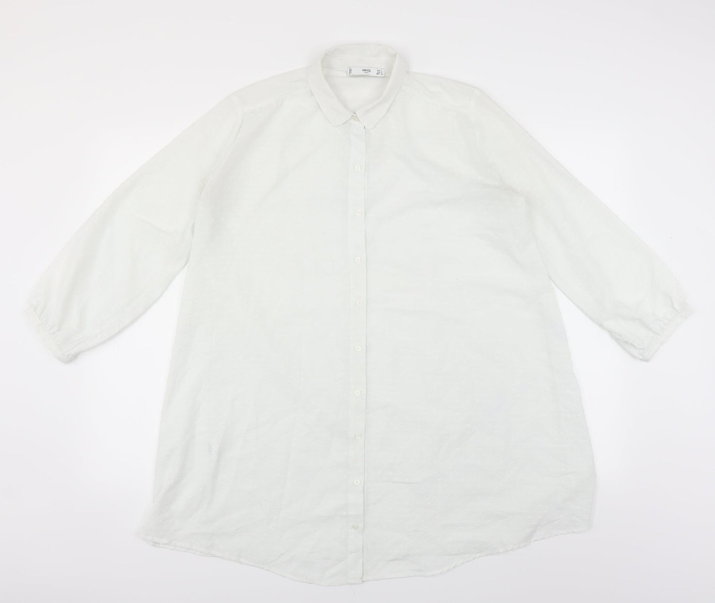 MNG Womens White   Basic Blouse Size S