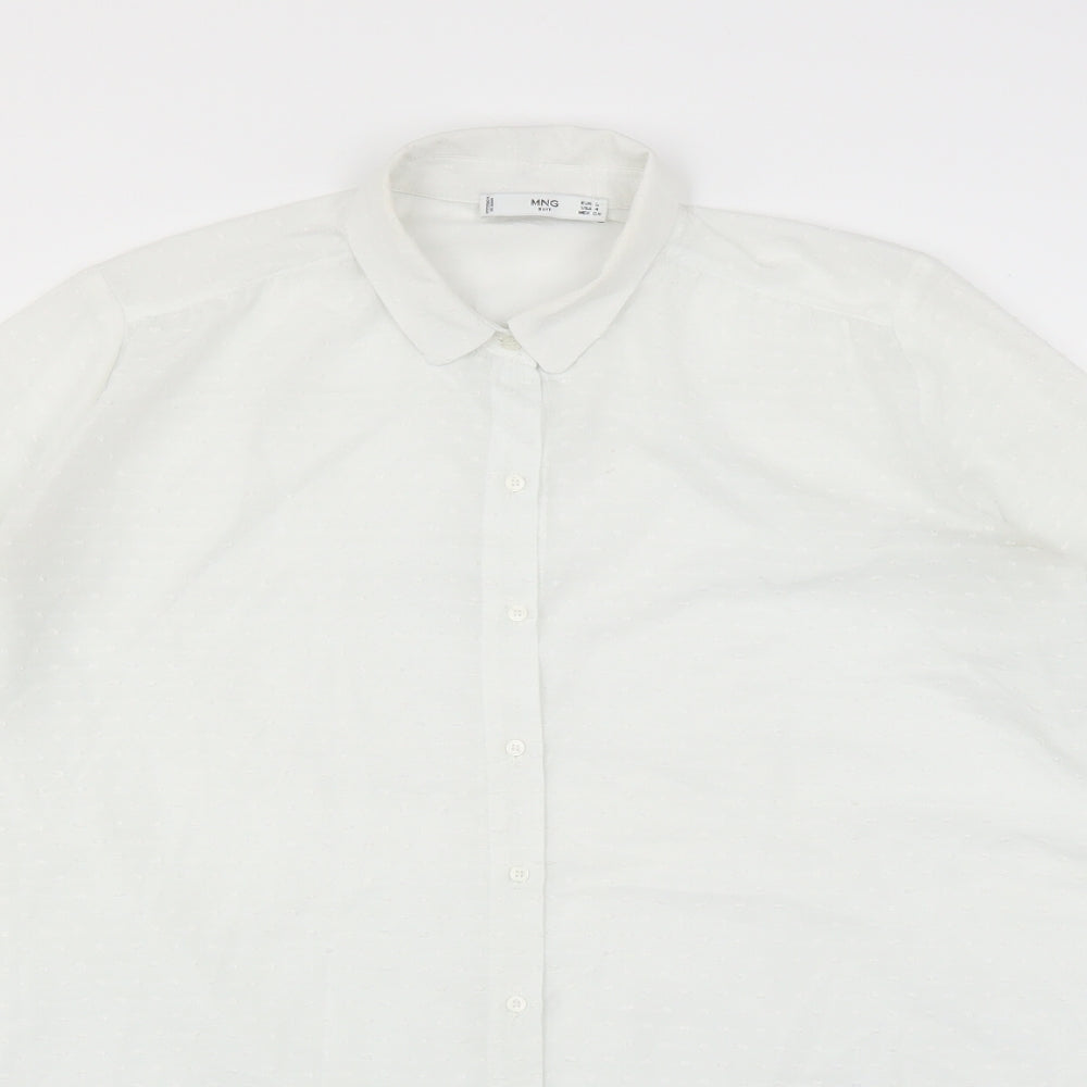 MNG Womens White   Basic Blouse Size S
