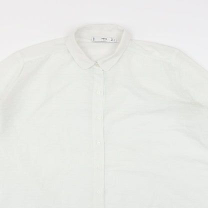 MNG Womens White   Basic Blouse Size S