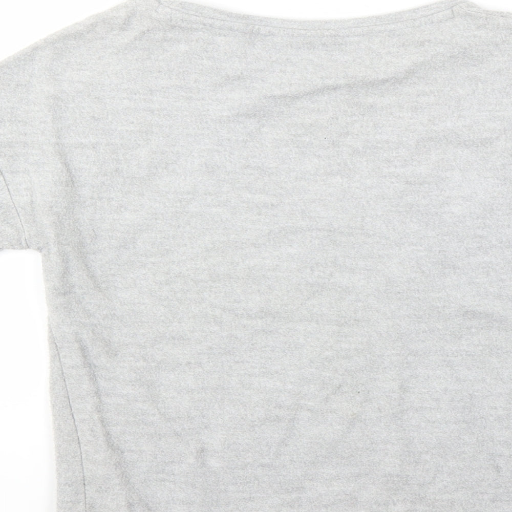 Next Girls Grey   Pullover Jumper Size 8 Years  - Star