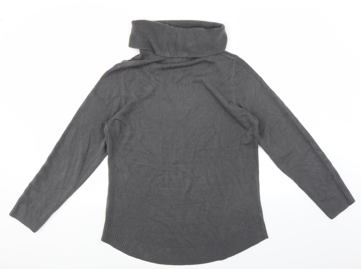 Bassini Womens Grey   Pullover Jumper Size M