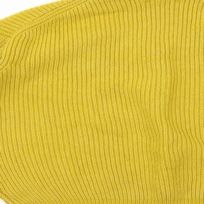 H&M Womens Yellow   Pullover Jumper Size M