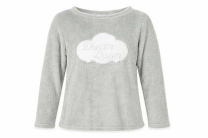 Preworn Womens Grey   Top Pyjama Top Size 8