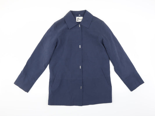 Womens UK Size 10 Eleganze Blue Overcoat