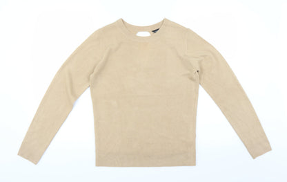 Dorothy Perkins Womens Beige   Pullover Jumper Size 8