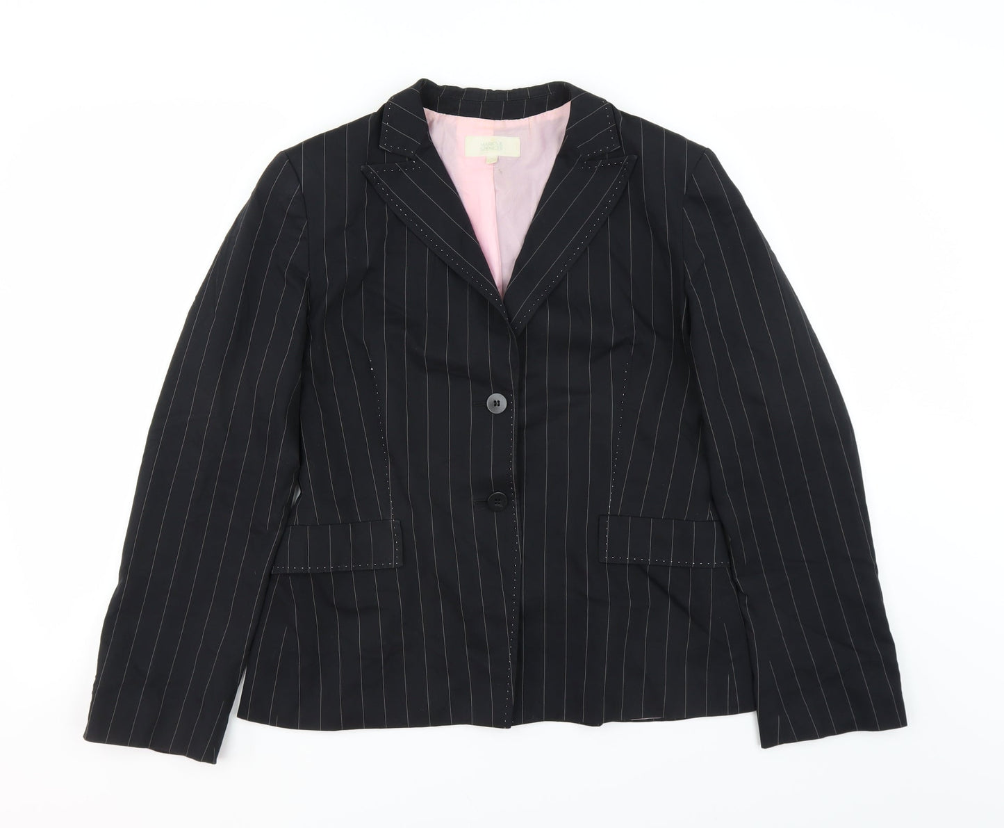 Womens UK Size 12 Marks and Spencer Regular Black Suit Jacket