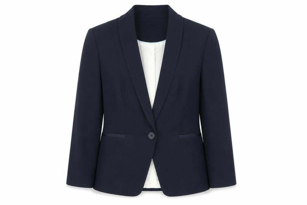 Womens UK Size 14 Marks and Spencer Regular Blue Suit Jacket