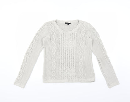 H&M Womens Grey   Pullover Jumper Size S