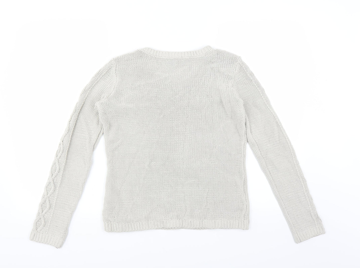 H&M Womens Grey   Pullover Jumper Size S