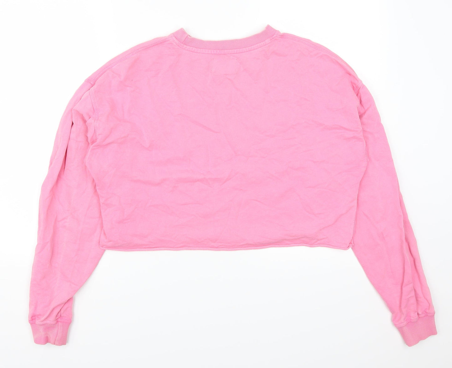 Womens UK Size S Pull & Bear Pink Pullover Sweatshirt