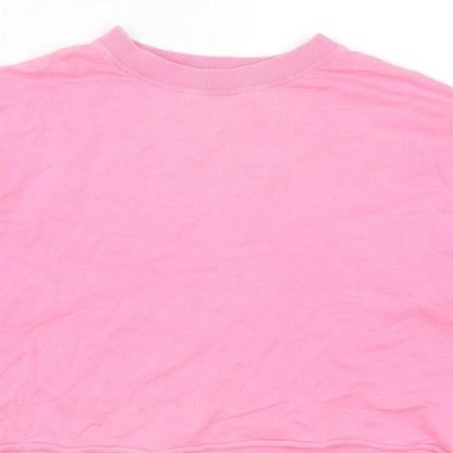 Womens UK Size S Pull & Bear Pink Pullover Sweatshirt