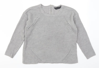 Dorothy Perkins Womens Grey   Pullover Jumper Size 10