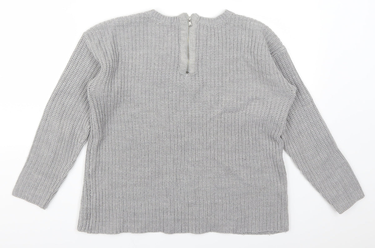 Dorothy Perkins Womens Grey   Pullover Jumper Size 10