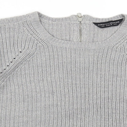 Dorothy Perkins Womens Grey   Pullover Jumper Size 10