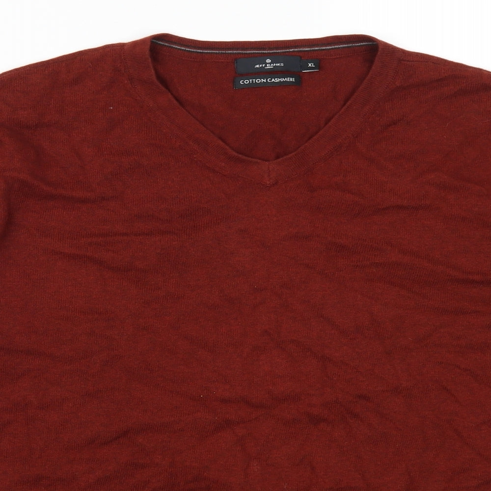 Jeff Banks Mens Red   Pullover Jumper Size XL
