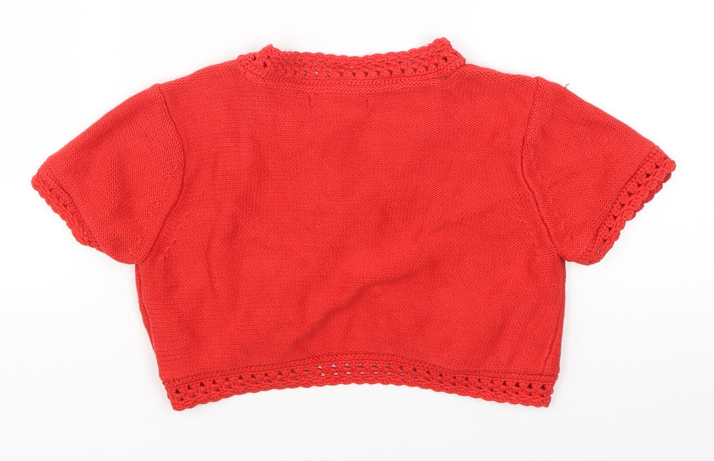 Gap Girls Red   Cardigan Jumper Size 10-11 Years