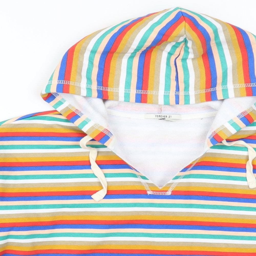 Womens UK Size S FOREVER 21 Multicoloured Pullover Hoodie
