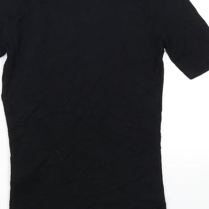 Womens UK Size 6 New Look Black Basic T-Shirt
