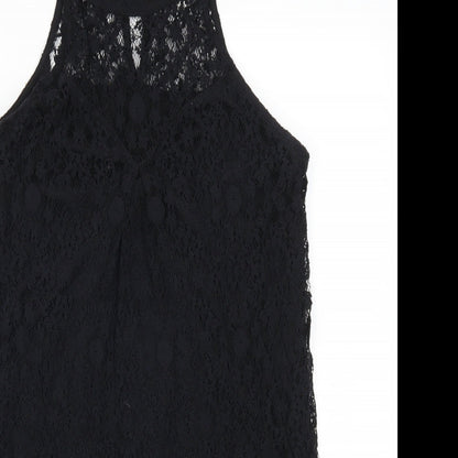 Monteau Womens Black  Lace Mini  Size S