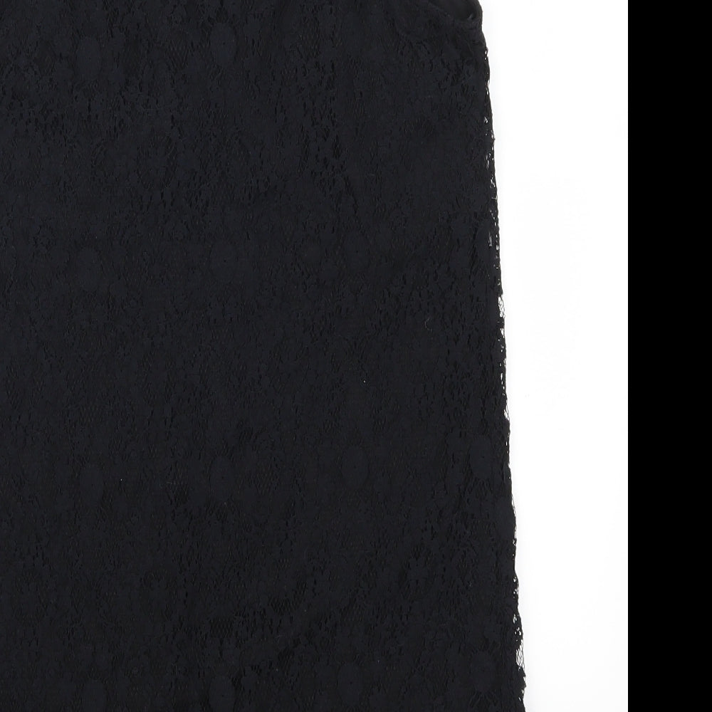 Monteau Womens Black  Lace Mini  Size S