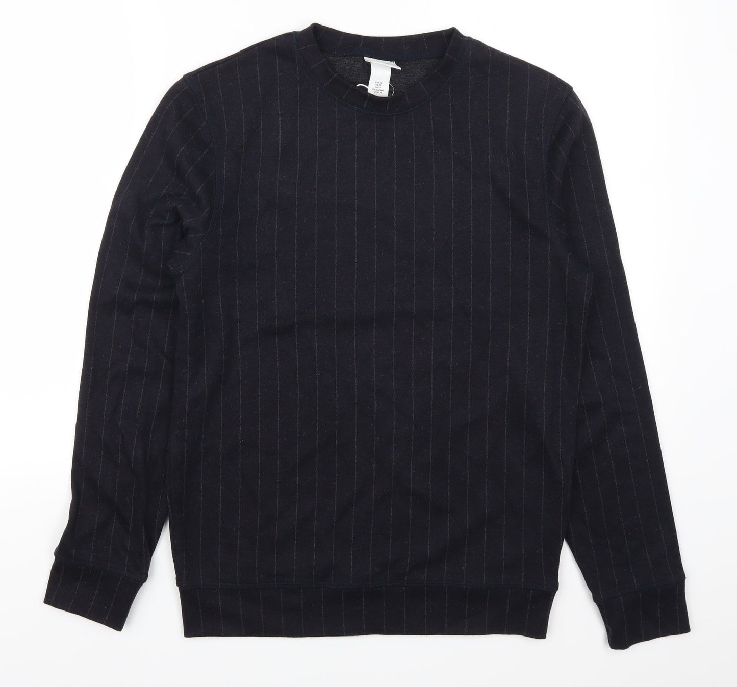 Mens UK Size XS H&M Blue Pullover Sweatshirt