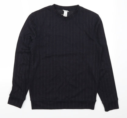 Mens UK Size XS H&M Blue Pullover Sweatshirt