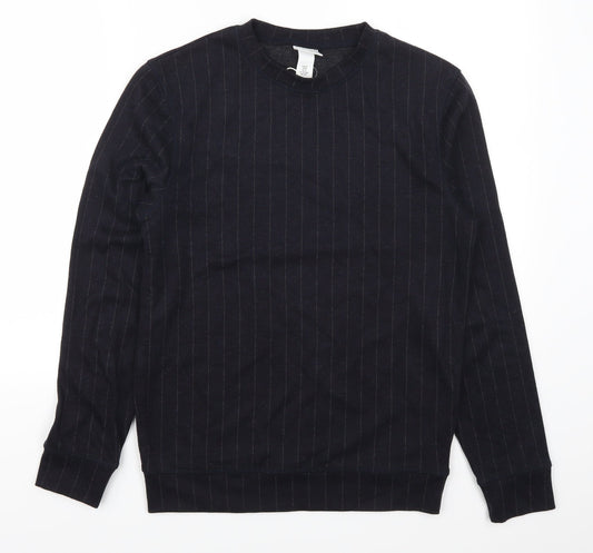 Mens UK Size XS H&M Blue Pullover Sweatshirt