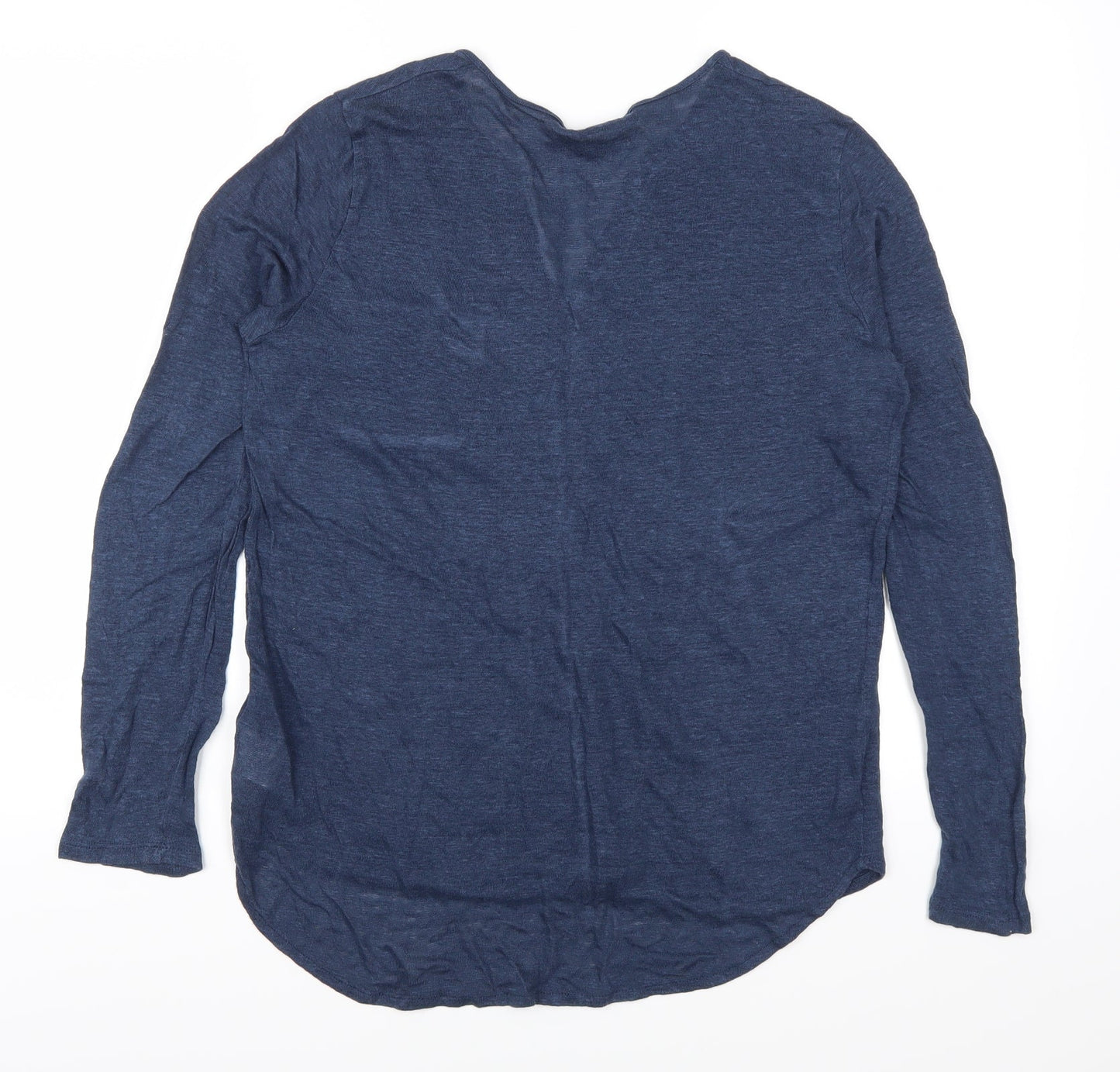 Peruggi Womens Blue   Basic T-Shirt Size 14