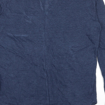 Peruggi Womens Blue   Basic T-Shirt Size 14