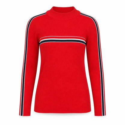 Cooperative Womens Red Striped  Pullover Jumper Size XS