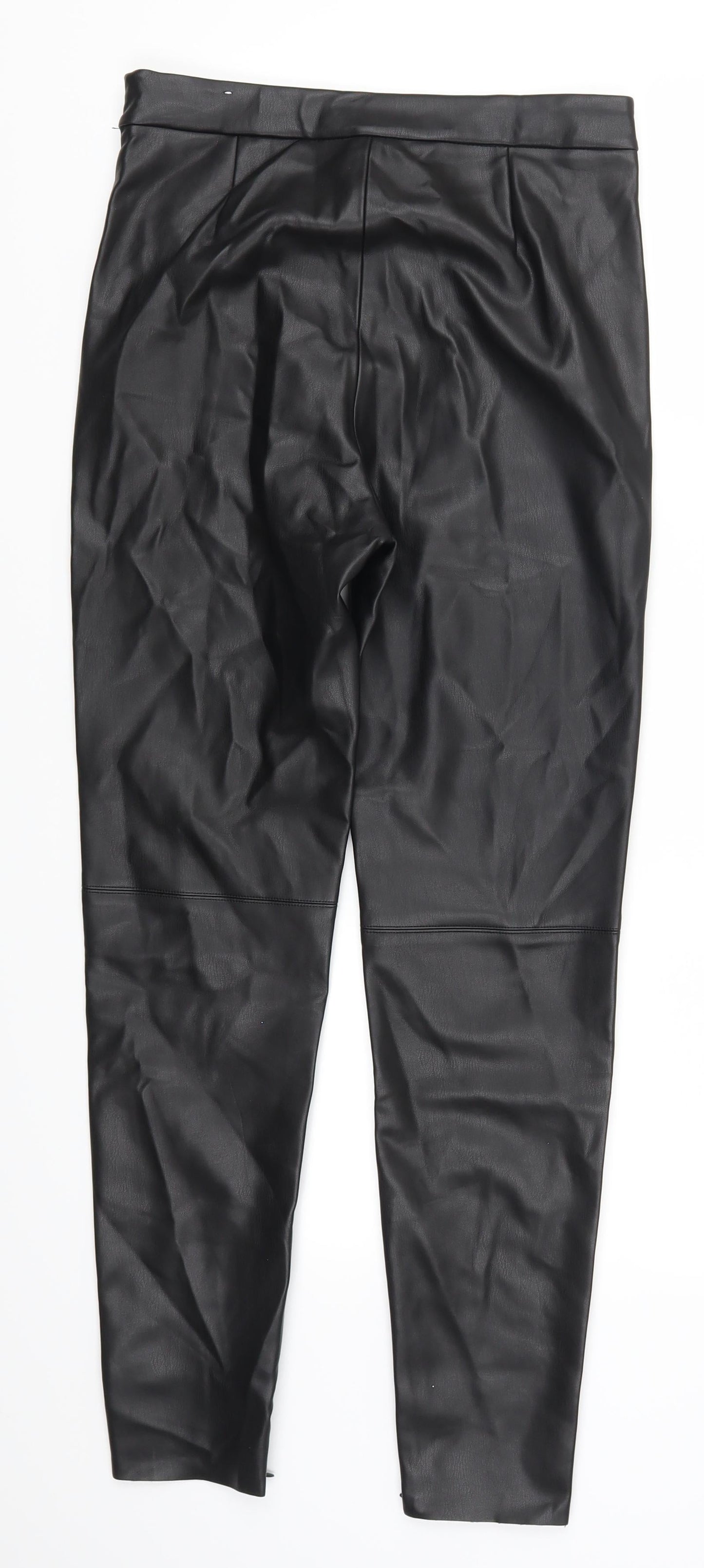Womens UK Size S Zara Regular Fit  Black Trousers