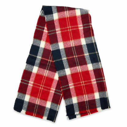 Preworn Womens Red Check   Shawl/Wrap