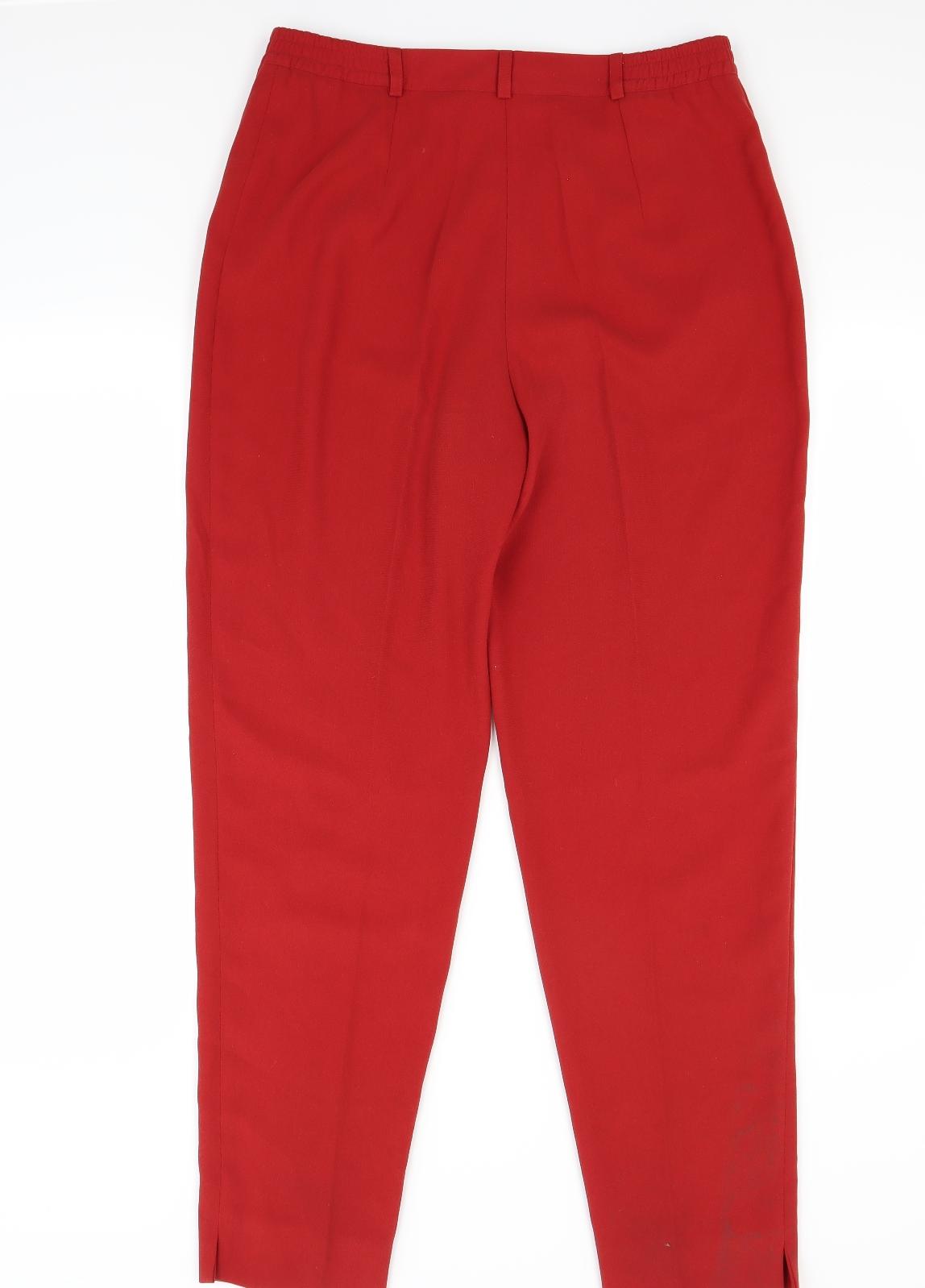 Gregory Pat Womens Red   Trousers  Size 16 L28 in