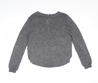 H&M Womens Silver   Pullover Jumper Size 10
