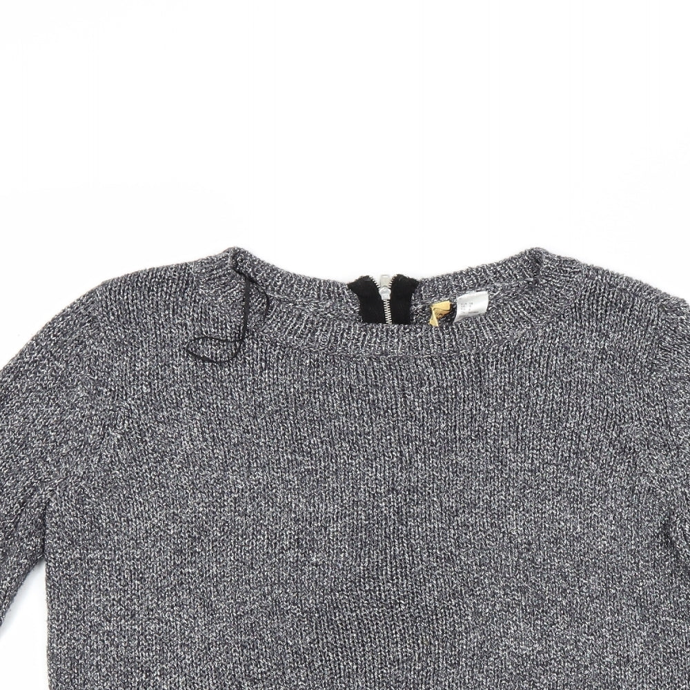 H&M Womens Silver   Pullover Jumper Size 10