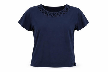 Womens UK Size M Instyle Blue Basic T-Shirt