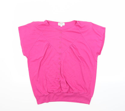 Womens UK Size M Preworn Red Basic T-Shirt