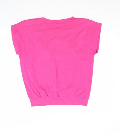 Womens UK Size M Preworn Red Basic T-Shirt