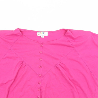 Womens UK Size M Preworn Red Basic T-Shirt