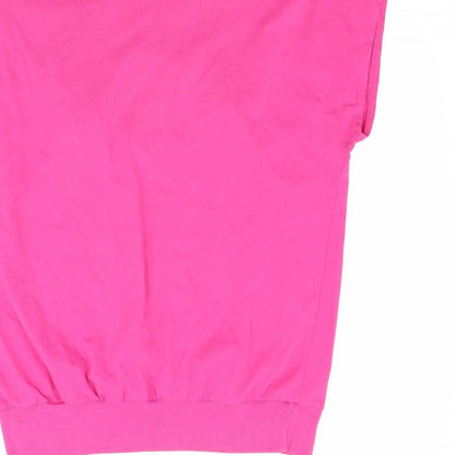 Womens UK Size M Preworn Red Basic T-Shirt