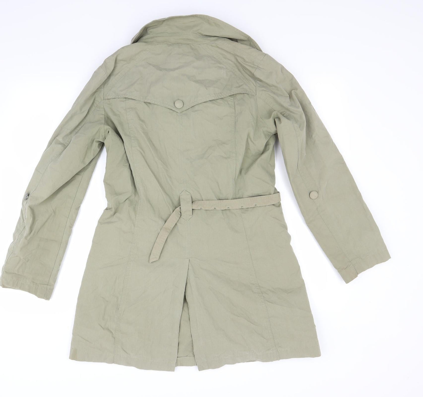 Womens UK Size 10 Per Una Green Overcoat