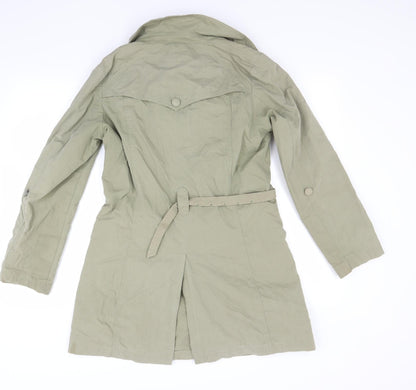 Womens UK Size 10 Per Una Green Overcoat