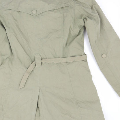 Womens UK Size 10 Per Una Green Overcoat